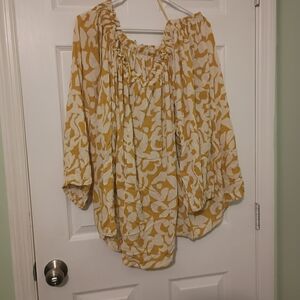 Terra & Sky Yellow Floral Blouse